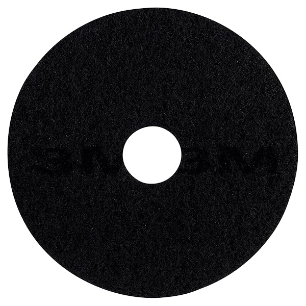 3M Black Stripper Pad 7200, 20 in, 5/Case