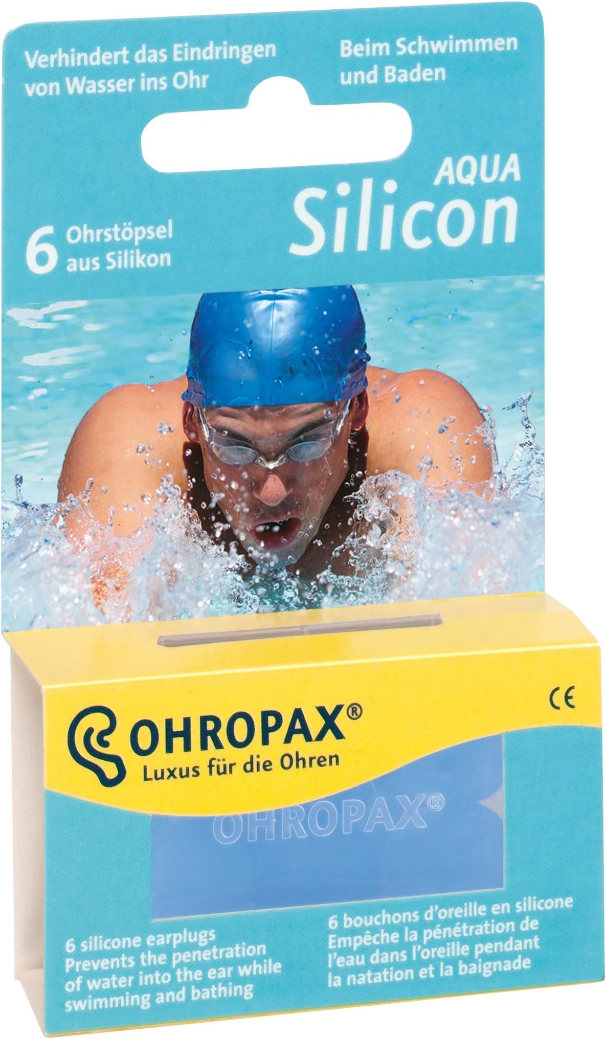 OHROPAXEar Plugs Silicone Clear, 2-Piece Pack (2 x 6 Pieces)