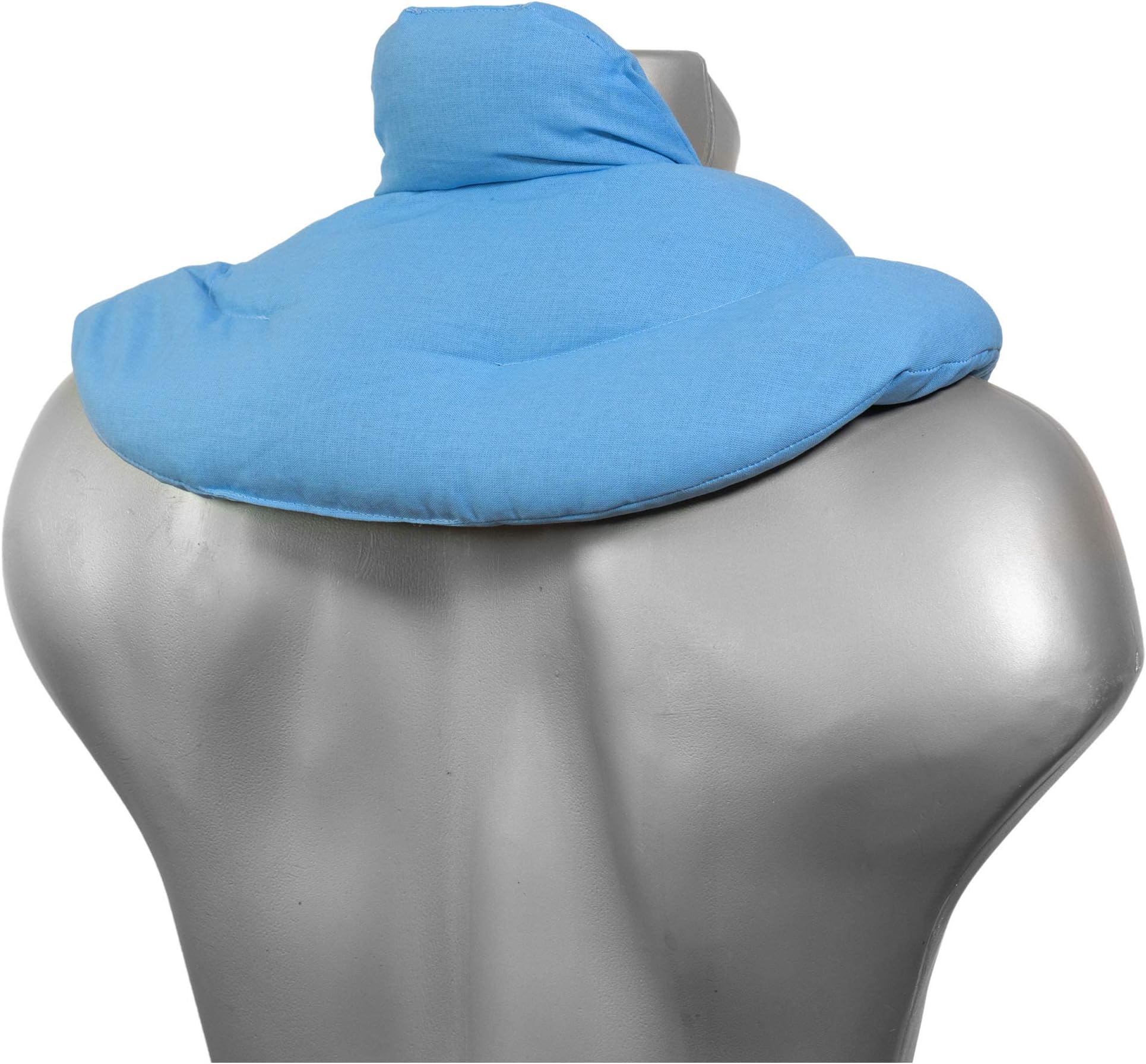Neck Pillow Light Blue - Hot Cherry Pit Pillow - Heating Pad and Cooling Bag - Cherry Stone - Microwavable
