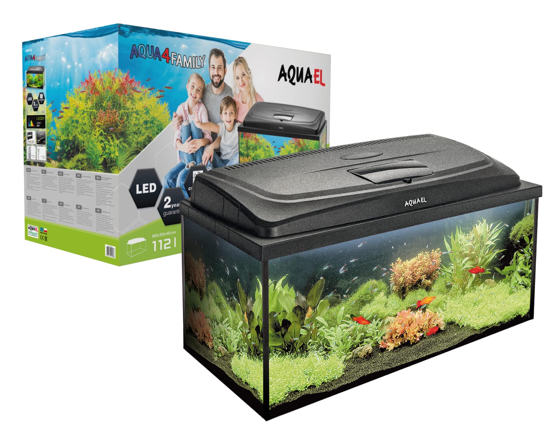 AQUA4FAMILY 80/P D&N - Set di aquarien