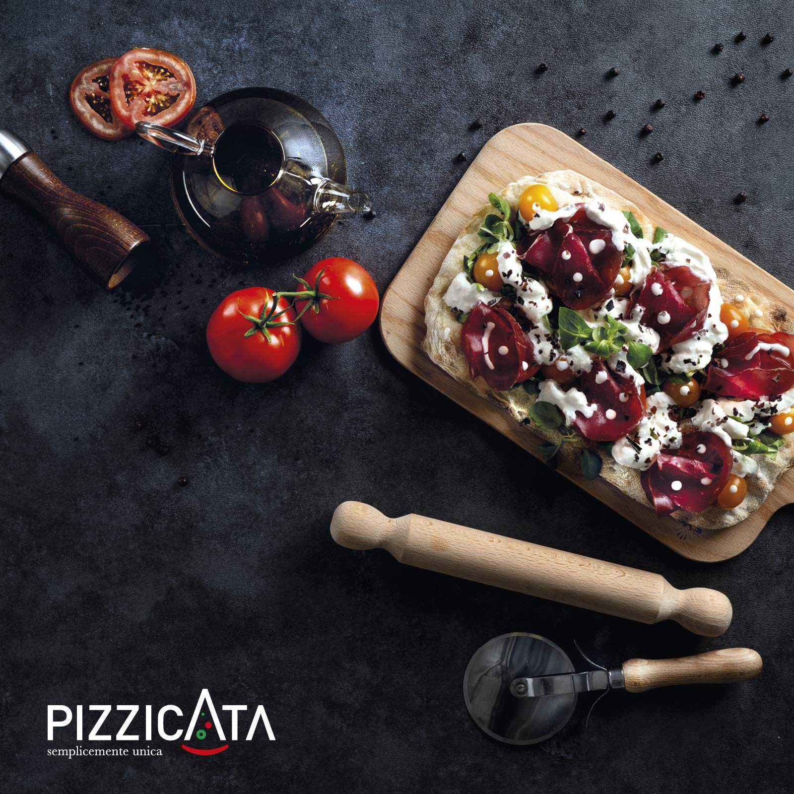 Pizza precotta - Pinsa Romana precotta - Base per pizza - Box da 24 pezzi -Basi Pizza Pizzicata - Impasto Artigianale