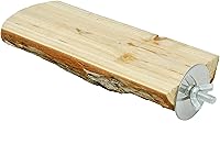 Vista 1 de Niteangel Percha de jaula para loros, plataforma de madera para pájaros (paquete de 1)