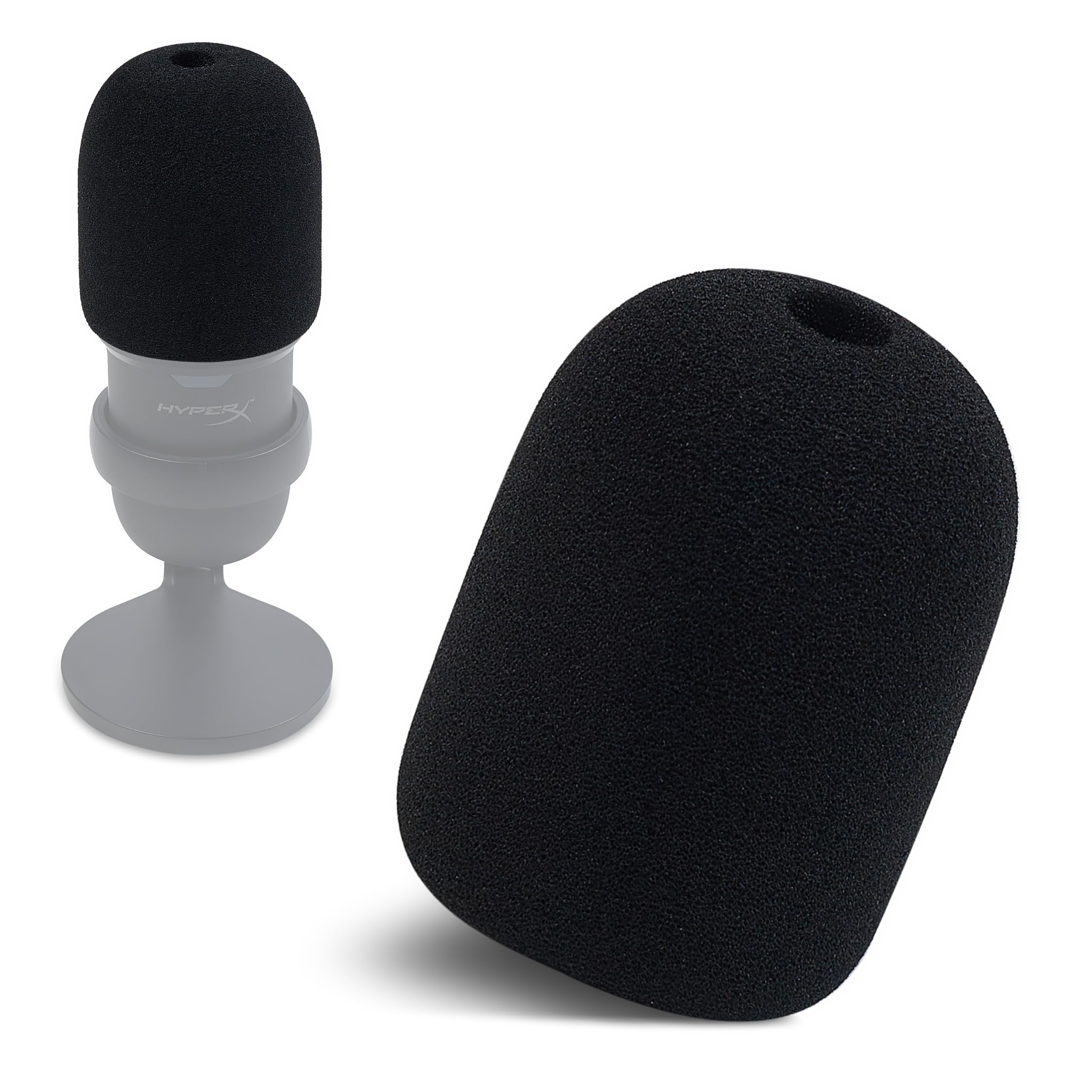 Sound Addicted Schaumstoff-Windschutzscheibe kompatibel mit HyperX SoloCast - Pop-Filterabdeckung für klareren Klang, Geräuschreduzierung & Staubschutz
