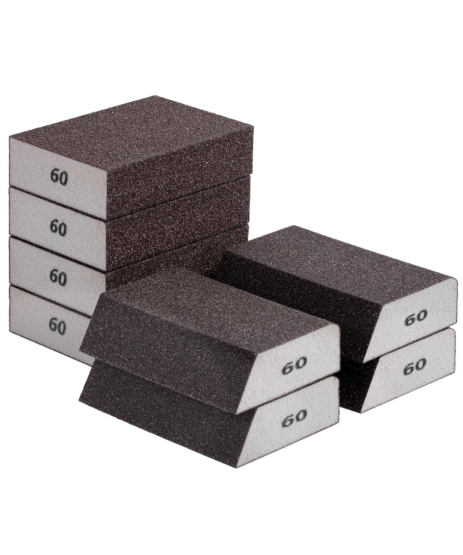 Bates- Sanding Sponge, 8 pcs, 60 Grit, Washable and Reusable, Sandpaper Block, Sanding Blocks for Wood, Sanding Pad, Drywall Sanding Block, Drywall Sanding Sponge