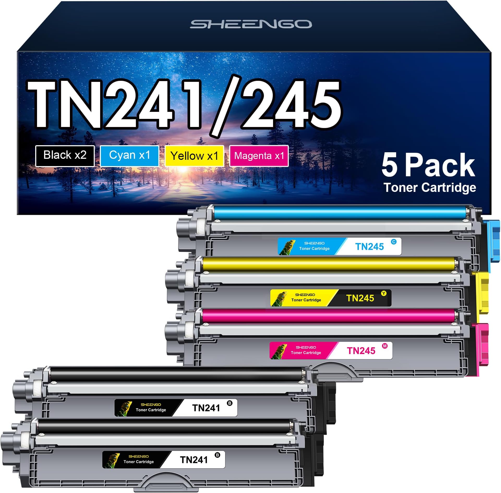SinoCopy Black XXL Toner für Brother TN-242 TN-246 HL-3142 3152 3172 CW CDW DCP9017CDW - Schwarz