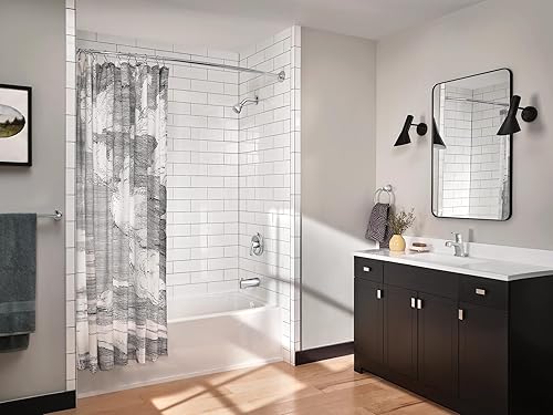 Miniatura 10 de Moen YB8098CH Mason - Toallero de 18 pulgadas, cromado + postes de montaje Moen Mason, YB8000CH