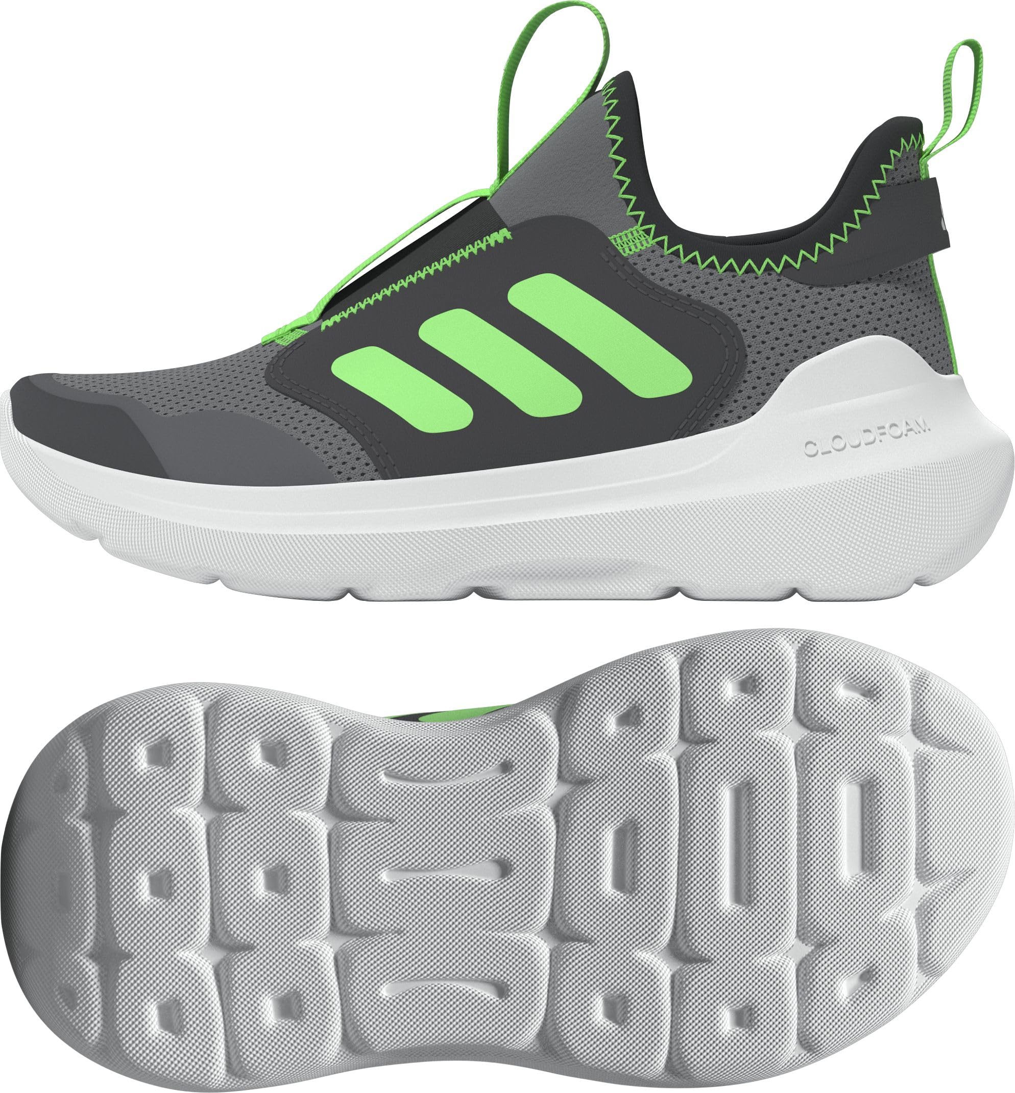 adidas Uniseks - dzieci TENSAUR COMFORT SHOES CHILDREN, grey three/lime burst/grey five, 31 1/2 EU