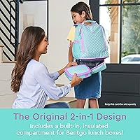 Vista 41 de Bentgo Kids Prints - Mochila 2 en 1 y lonchera aislada, Dino Fossils, Niños