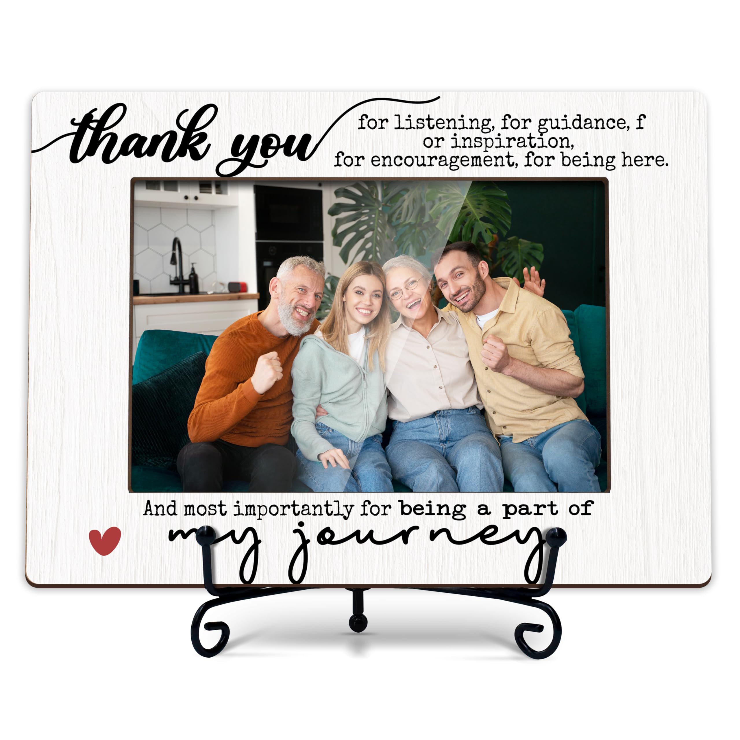 TIOFUNO Thank You Gift Picture Frame 4x6, Teacher Appreciation Gifts for Employee Boss Mentor Coworkers, Family Friends Graduation Photo Frame - A07-1