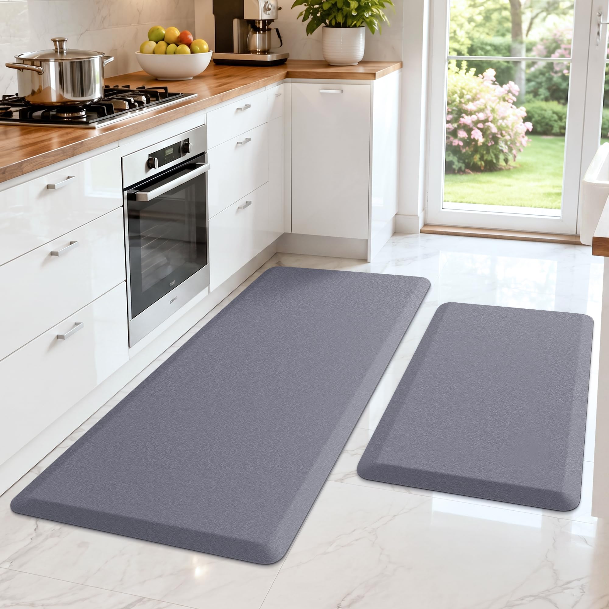 HappyTrends 2 PCS Kitchen Mat Cushioned Anti-Fatigue Floor Mat — Amazon image 23