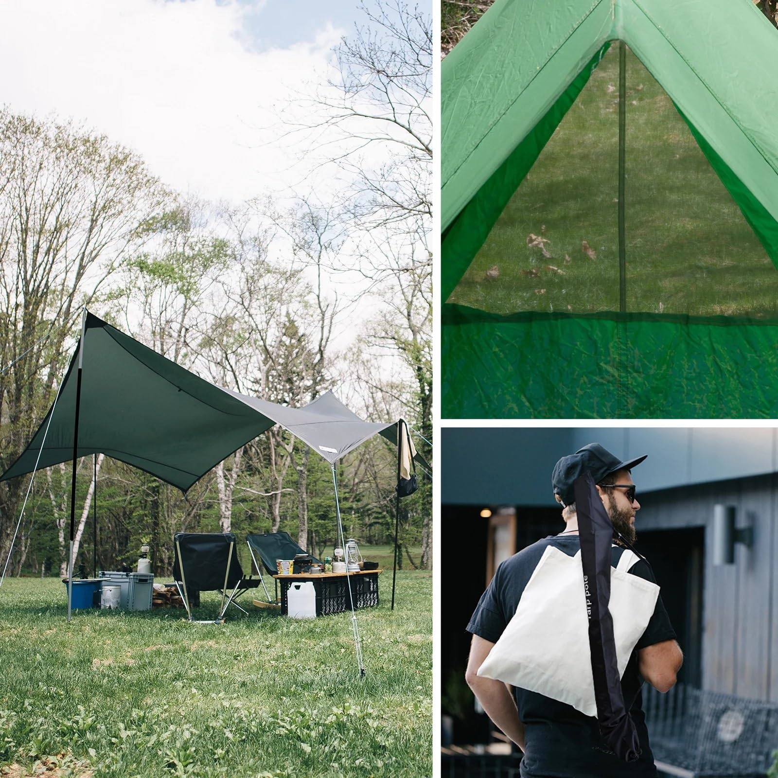 Amazon | 伸縮タープポール,テントポール、 1 ペア 12