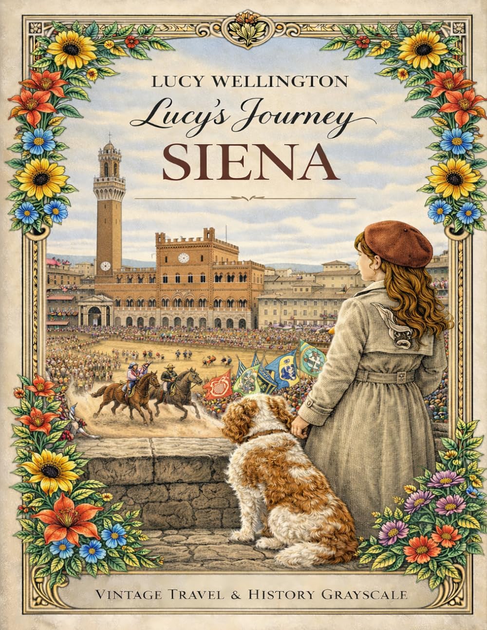 Lucy in Siena: A Grand Tour Coloring Book: A Light Academia Journey Through Tuscany – Vintage Engravings and 1930s Nostalgia for Aspiring Artists (Lucy Wellington)