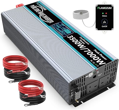 Flamezum 3500 Watt Pure Sine Wave Inverter 12v Dc To 240v Ac Power Inverter Car Converter