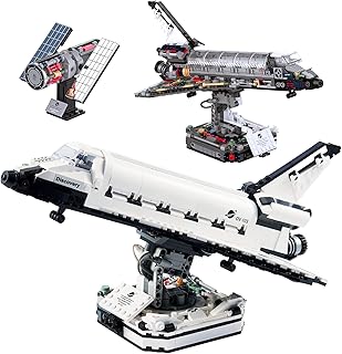 HI-REEKE Space Shuttle Building Blocks Set, Collectible Display Aerospace Rocket Ship Model Toy Kit Ideas Gift for Adult Boy Girl Age 8+ Compatible with Lego -954PCS…