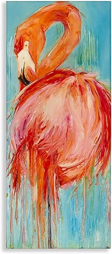 Stupell Industries Lienzo de pintura de flamenco abstracto en negrita, diseño de Kathleen Broaderick