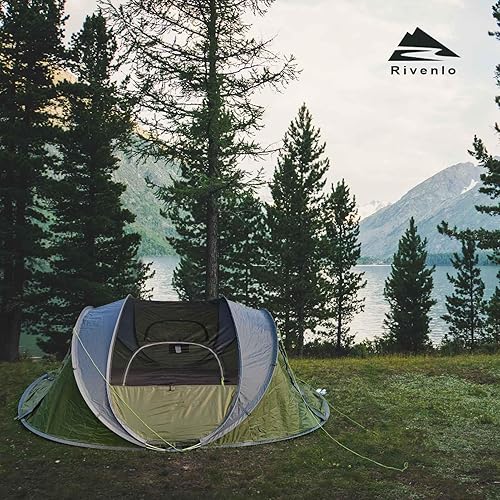 Miniatura 8 de 46 Person Easy Pop Up Tent, Waterproof, Automatic Setup,2 Doors-Instant Family Tents for Camping, Hiking & Traveling