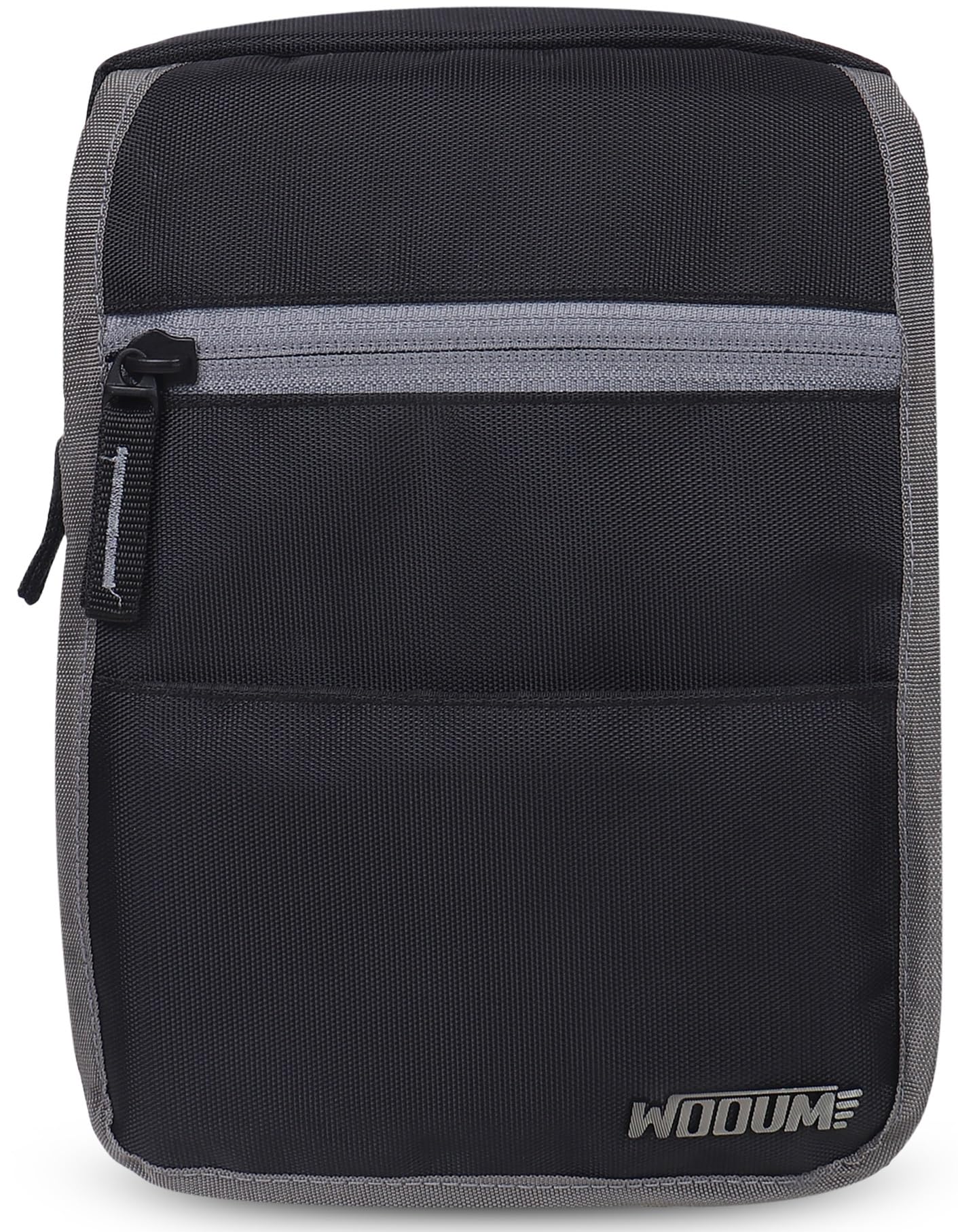 WooumSling Cross Body Bag/One Side Bag/Shoulder Bag/Office Business Messenger Bag/Money Bag for Men and Women - Water Resisitance (Black)