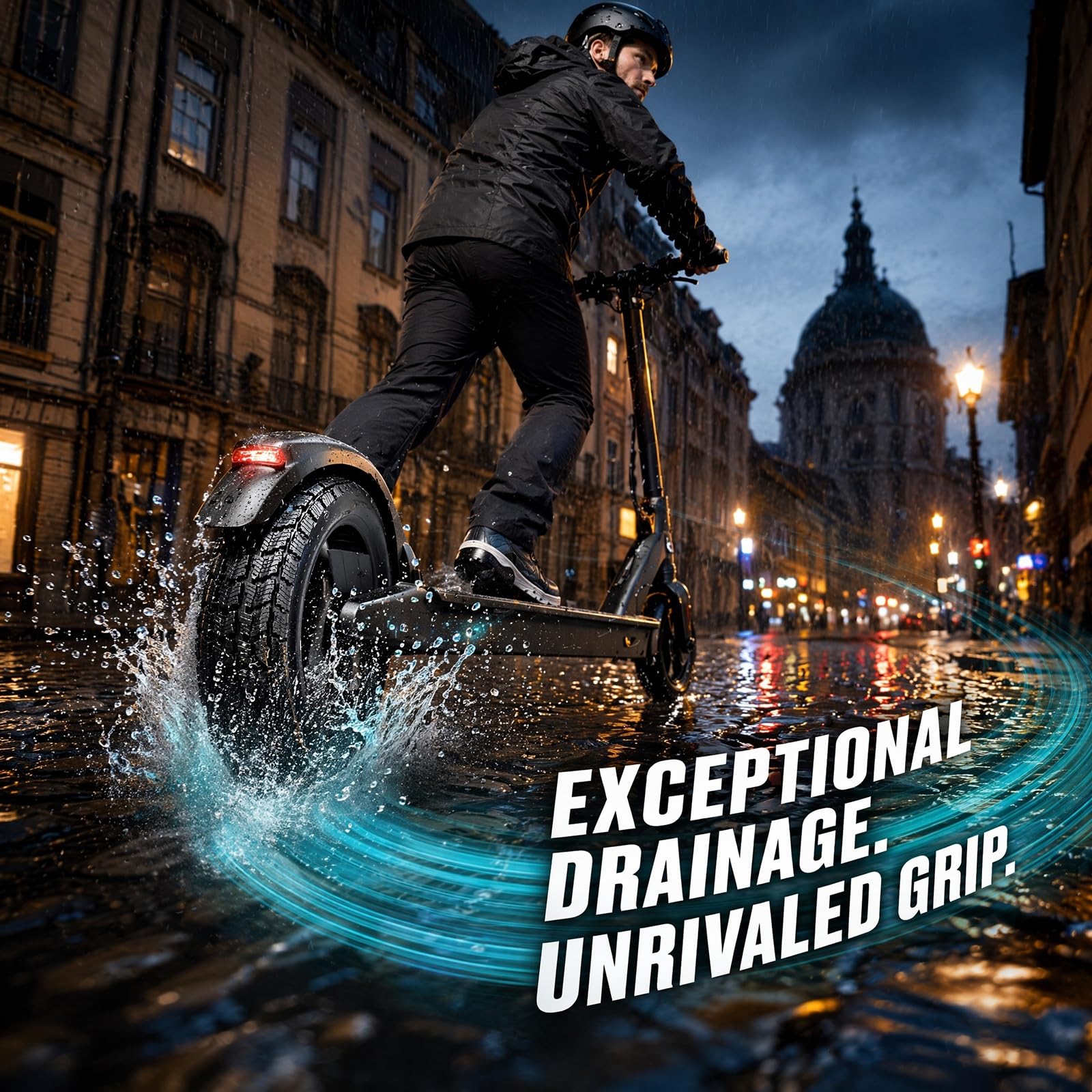 3.50-12 Opona Bezdętkowa 64J 300kPa, 3.50 12 Odporna na Przebicia Opona Zimowa do Motocykla z Przeciwwspółczynnikiem Ślizgowym do Skutera Przedni Tylni(1pc)