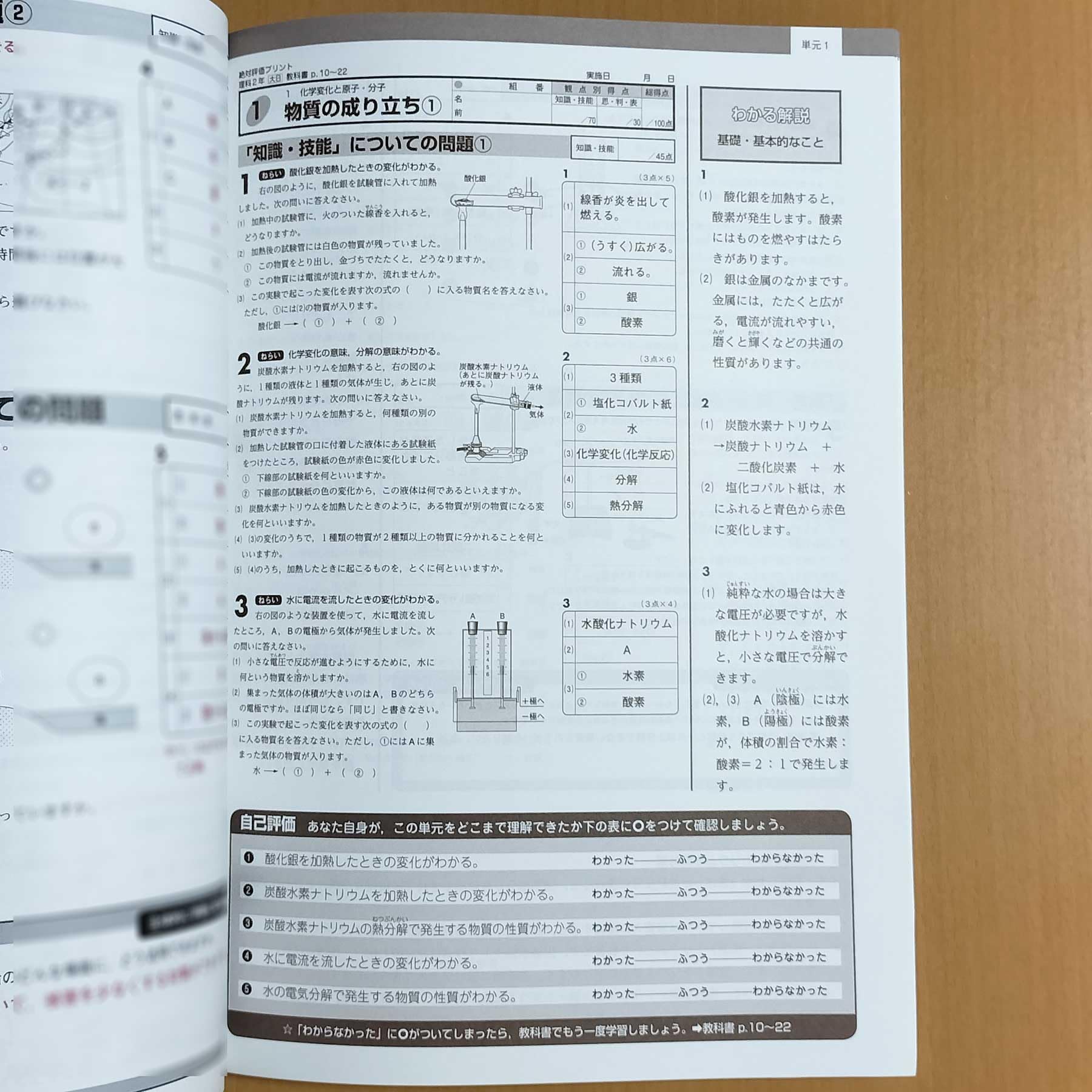 Amazon.co.jp: 2024年度版「絶対評価プリント 理科2 大日本図書版