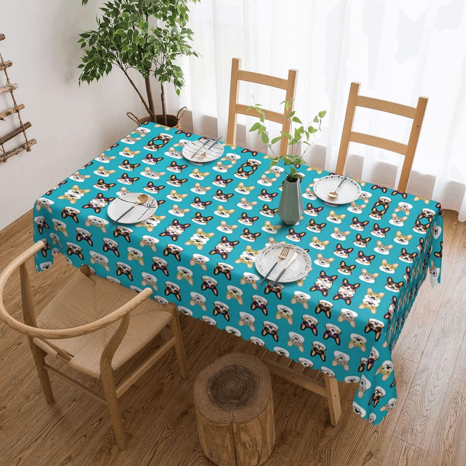 MROWYC Dog Printed tablecloths are suitable for hotels, picnics, and parties, and can effectively protect the tabletop