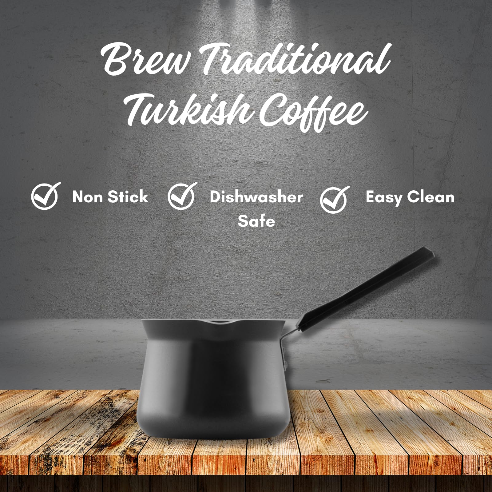 Turkish Coffee Pot - Non-Stick Espresso Maker -4