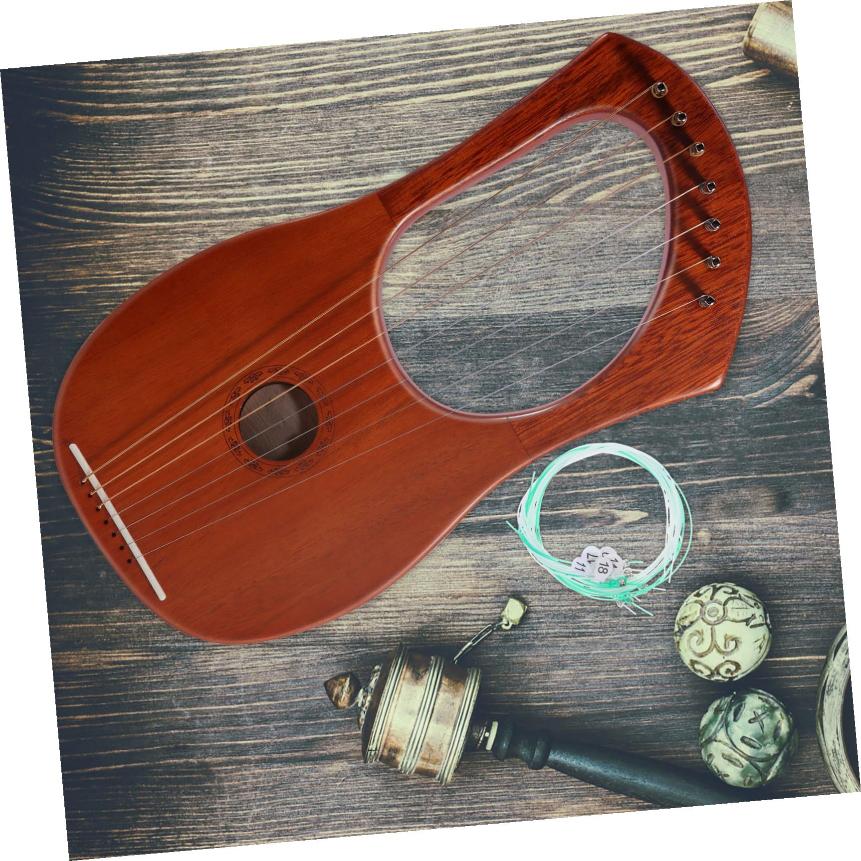 ibasenice 5juegos Cuerdas De Lyra De Nylon Marcadores Numéricos Accesorios De Reemplazo Para Instrumentos Musicales Cuerdas Resistentes y Duraderas