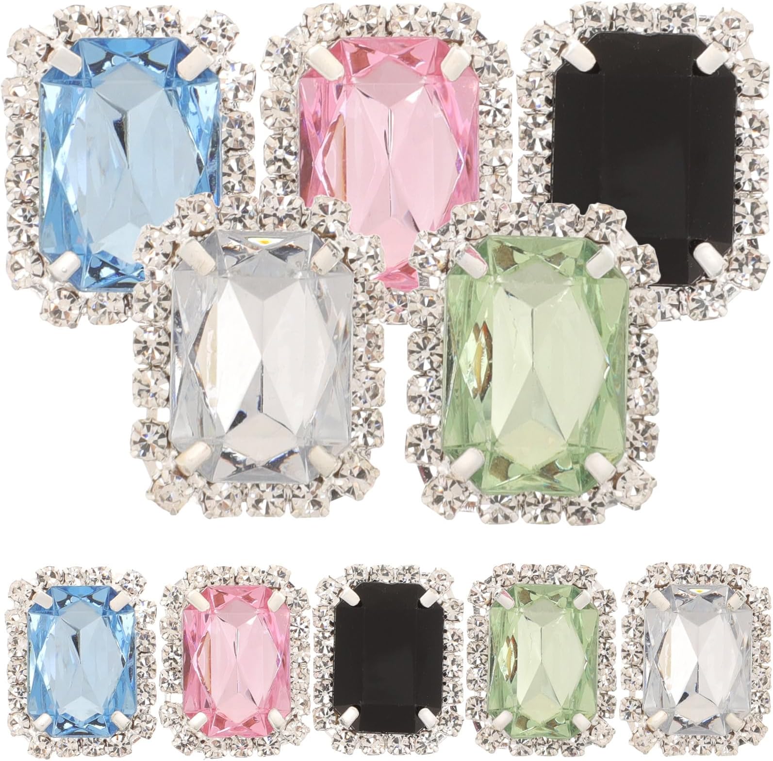 10pcs Gem Shoe Buckle Diamond Decor Bling Diamond Buckle for shoelace Buckle Shoe Clips Women Clip on Shoe Buckle Gem Shoe Clip Shoe Decor Shiny Shoes Clips Shoe Charms