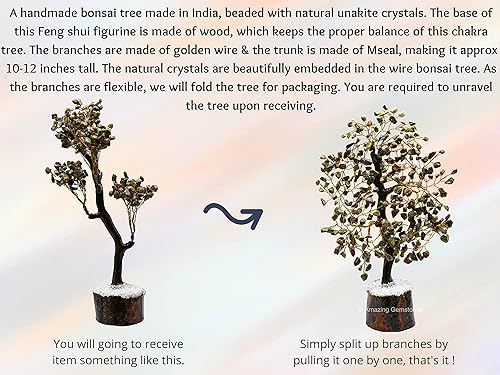 Vista 141 de Árbol de la vida de cristal curativo natural de piedra lunar blanca, Feng Shui, árbol de la vida de la fortuna para decoración del hogar