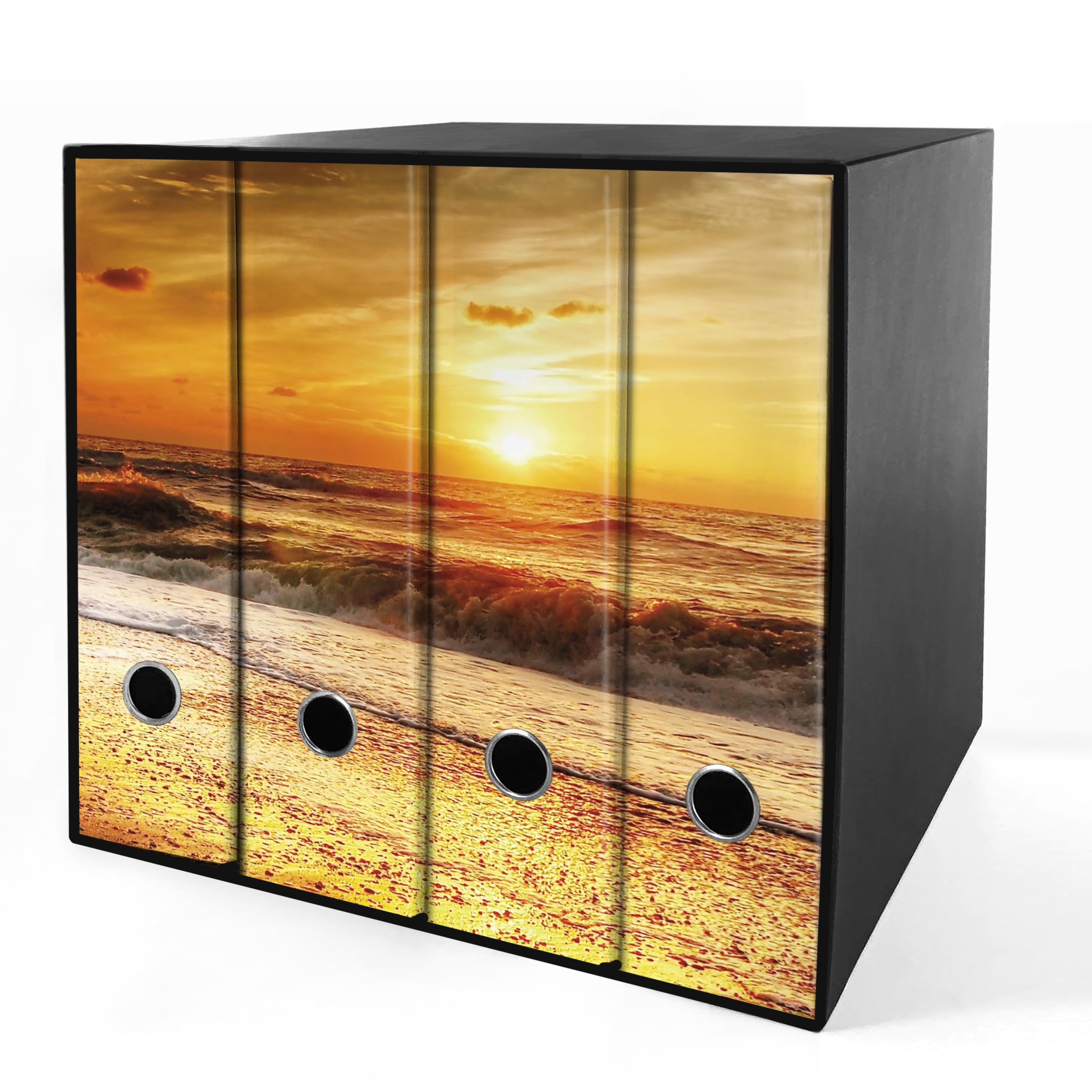 Set Di 4 Tovagliette Porto Al Tramonto Portogallo - 39,5x28,5 Cm, Fondo In Gomma Antiscivolo