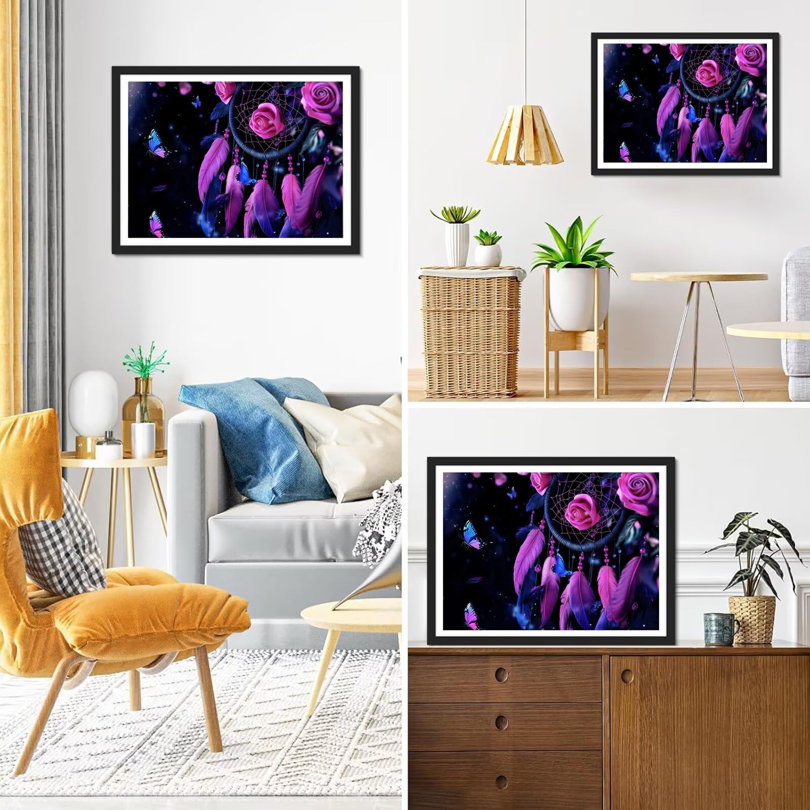 Diamond Painting Schmetterl, 5D Diamond Painting Erwachsene 70x90cm qw1-609