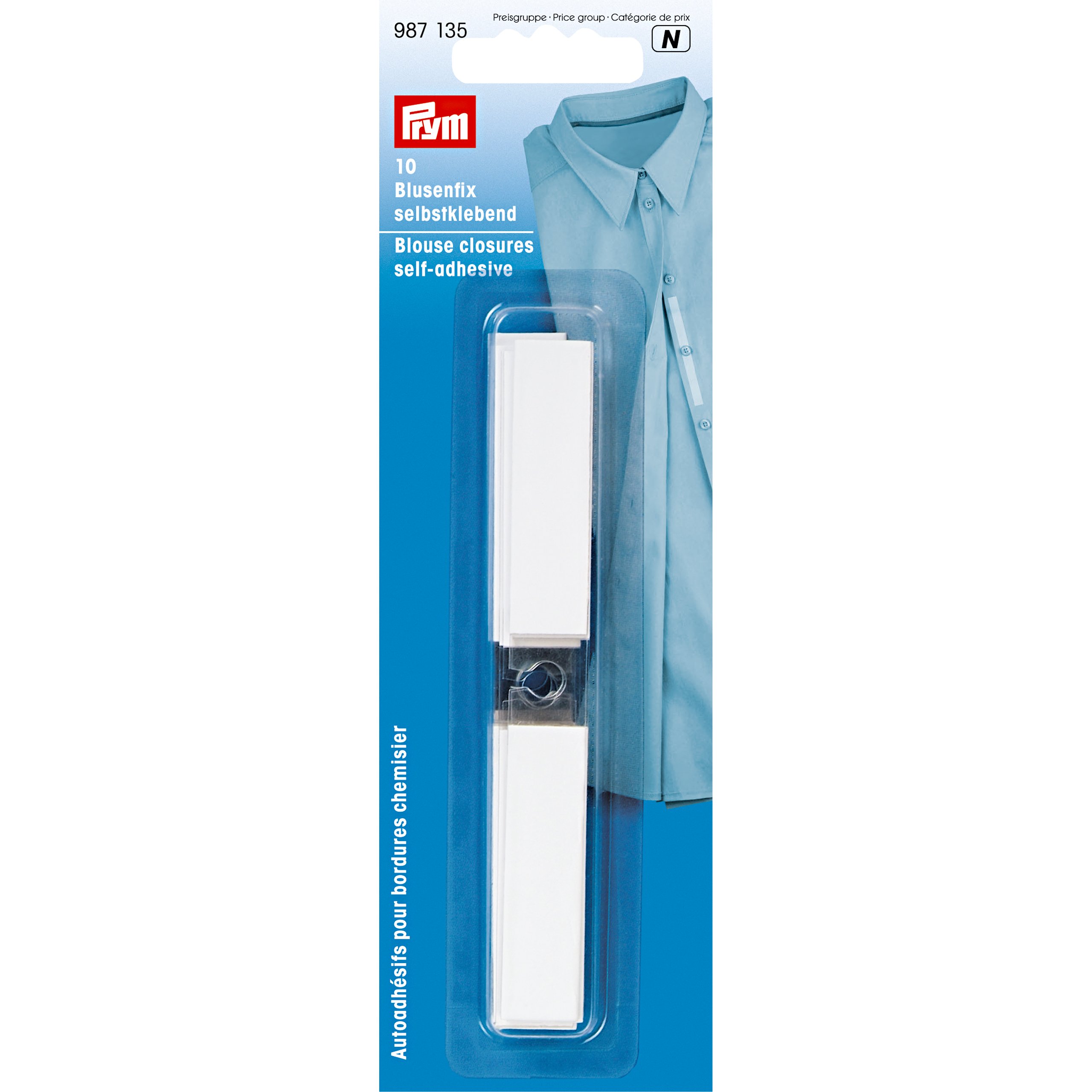 Prym Transparent Self-Adhesive Blouse Closures,