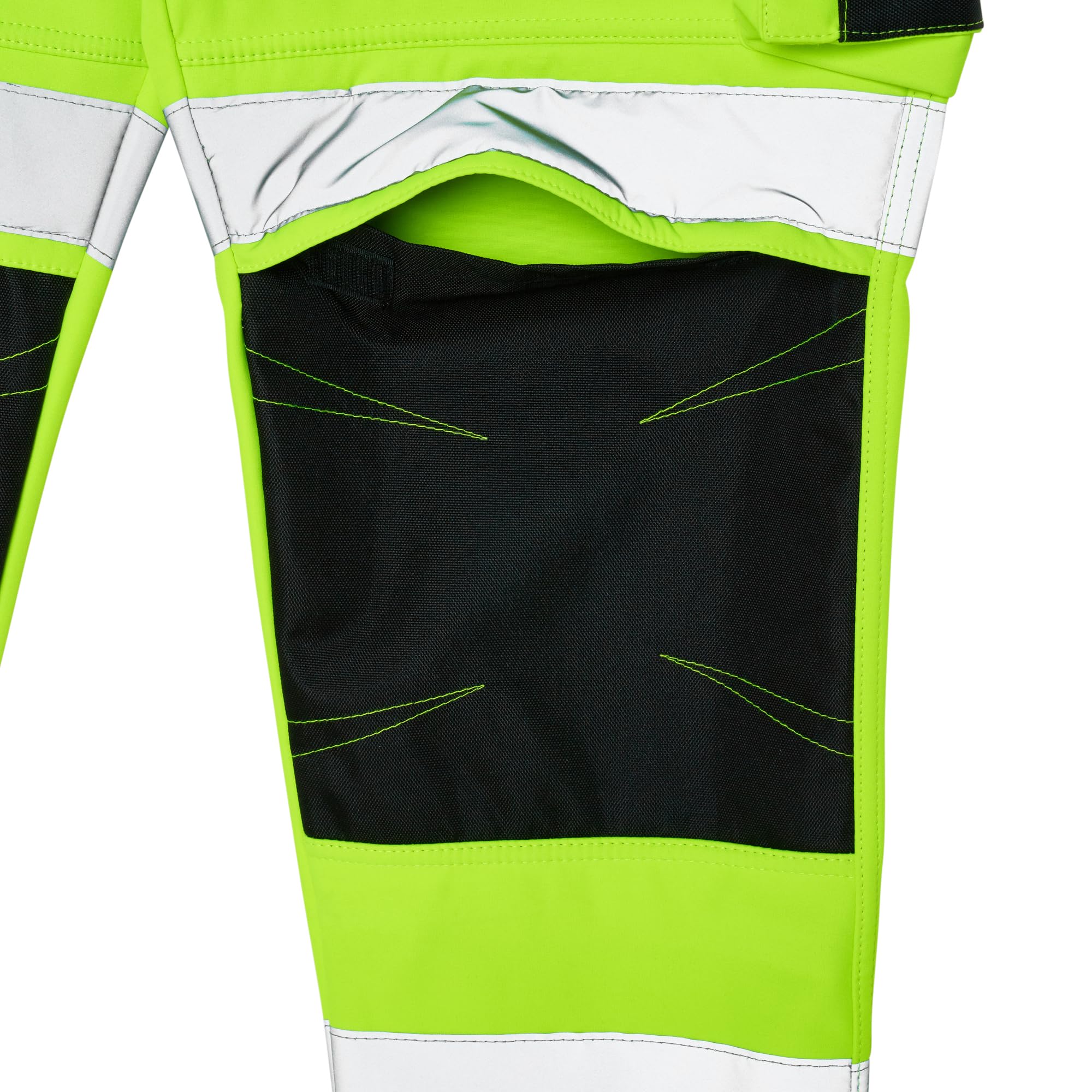 Męskie wodoodporne spodnie softshellowe, odzież robocza, zdejmowane kieszenie, spodnie Hi vis