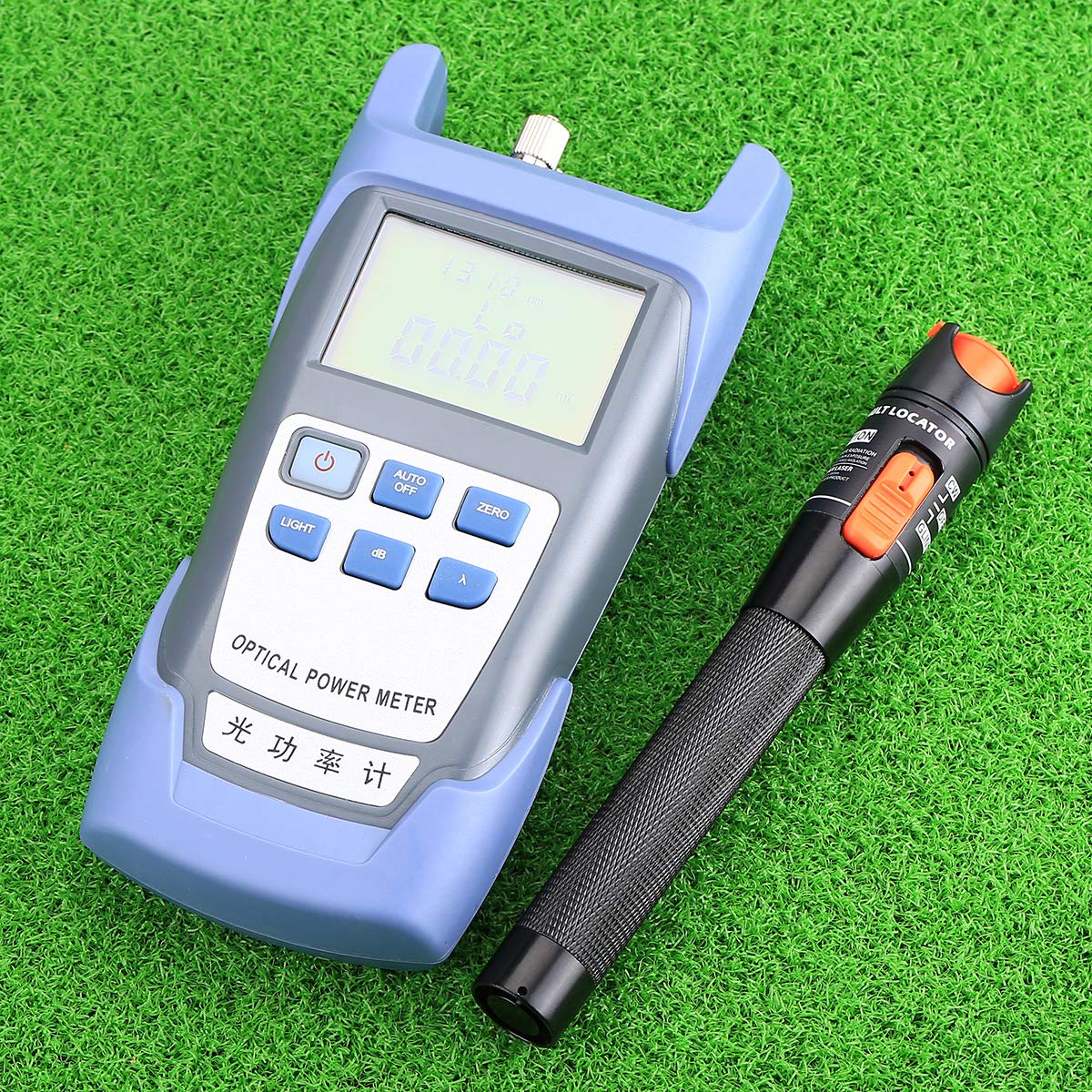 Glasfaserkabeltester mit Leistungsmesser Visueller Fehlerortung 10 km FC-LC-Adapter Keramikrohr