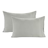 Lane Linen 100% Organic Cotton Pillow Cases Standard Size Set of 2 (20