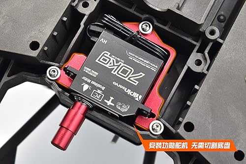 Miniatura 7 de GPM Upgrades - Soporte servo de aluminio+barra de acoplamiento de aluminio+bocina servo de aluminio 25T para 15 X-MAXX 6S8S Monster Truck RC Cars