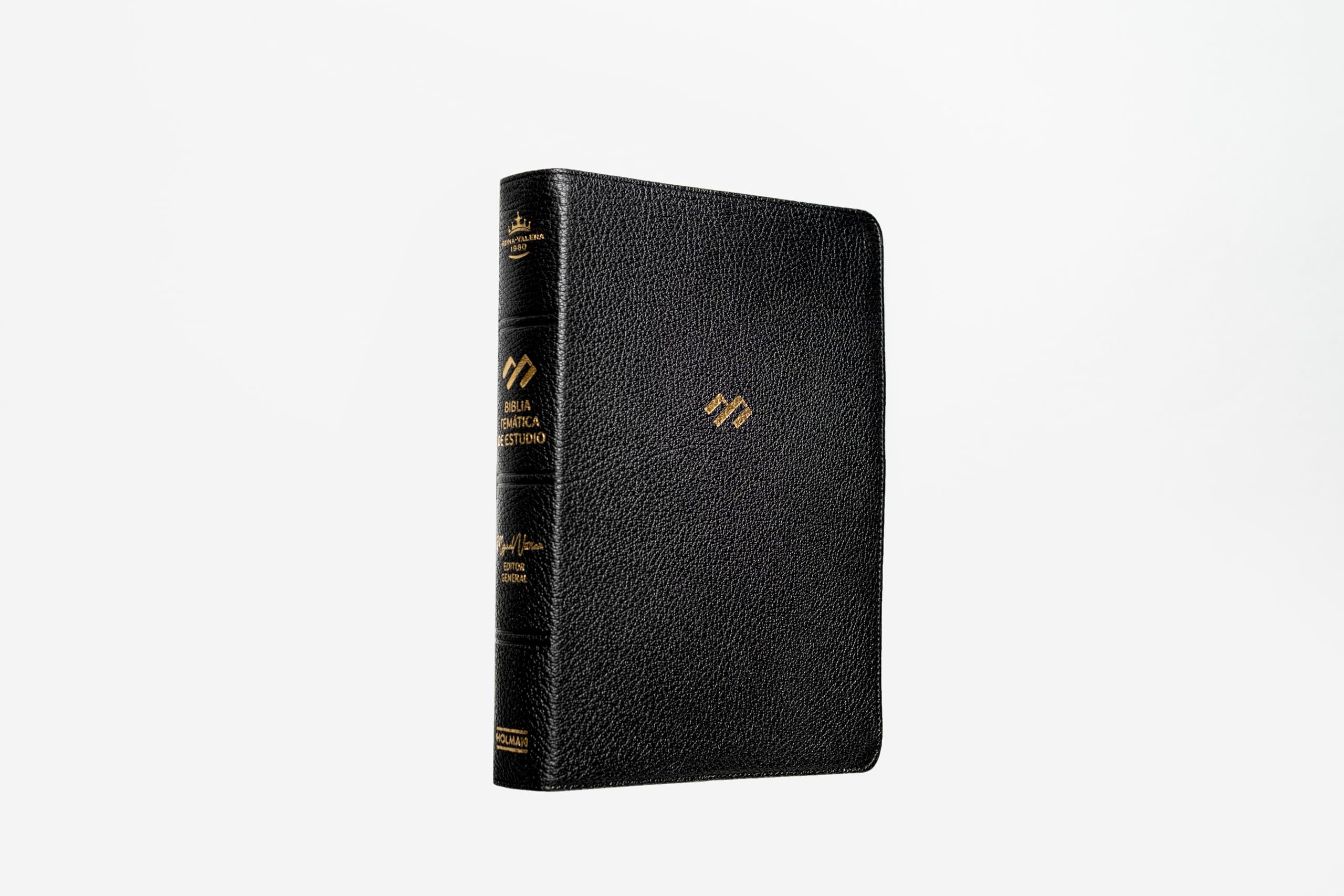 RVR 1960 Biblia temática de estudio, edición deluxe, piel ge: RVR 1960 Biblia temática de estudio, piel genuina negra/ Study Bible, Black Genuine Leather