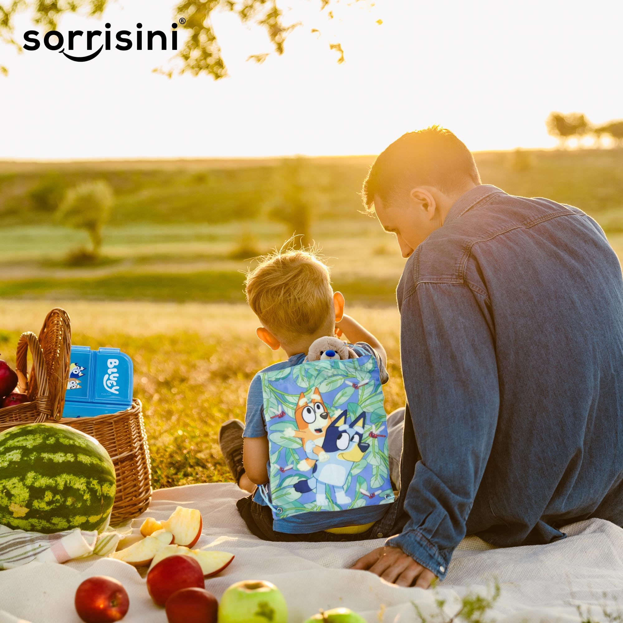 Boîte à Sandwich Enfant, Boîte à Déjeuner pour Enfants, Sac de Gym, Picnic, Piscine, Natation, Lunch Box Avec Sac, Bluey