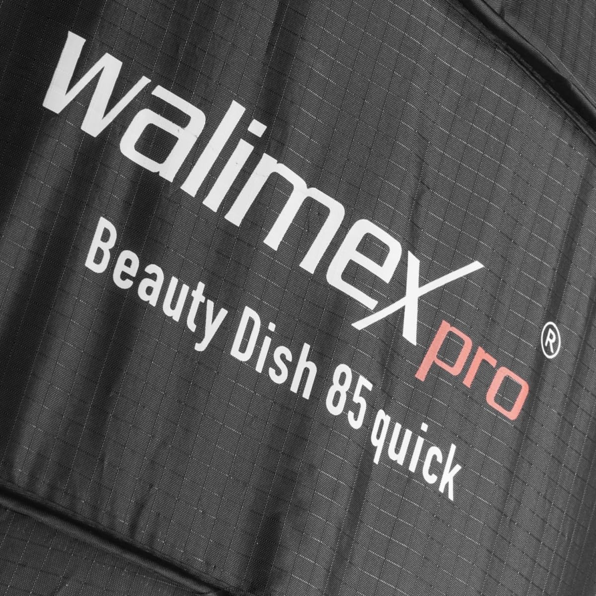 Walimex pro Studio Line Beauty Dish Softbox QA85 - Beauty Dish forma świetlna, 85 cm Ø, 40 cm głębokości, składana, z kratką, dyfuzor wewnętrzny i zewnętrzny, do lampy błyskowej Speedlite