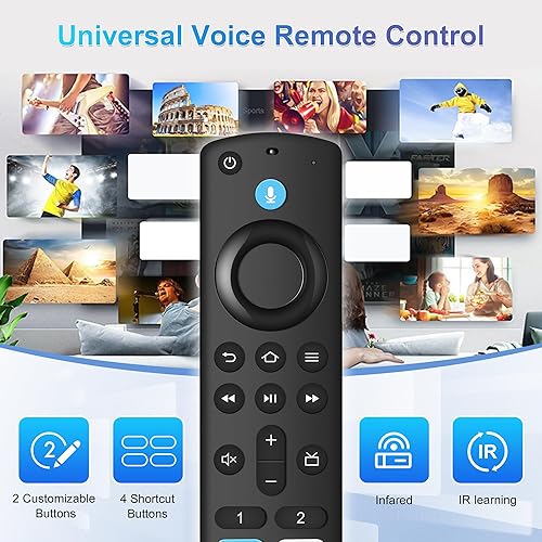 Miniatura 6 de Control remoto de voz de repuesto aplicable para Fire AMZ Smart TV Stick (23 generación), cubos de televisores (123 generación), TV Stick (4K4K