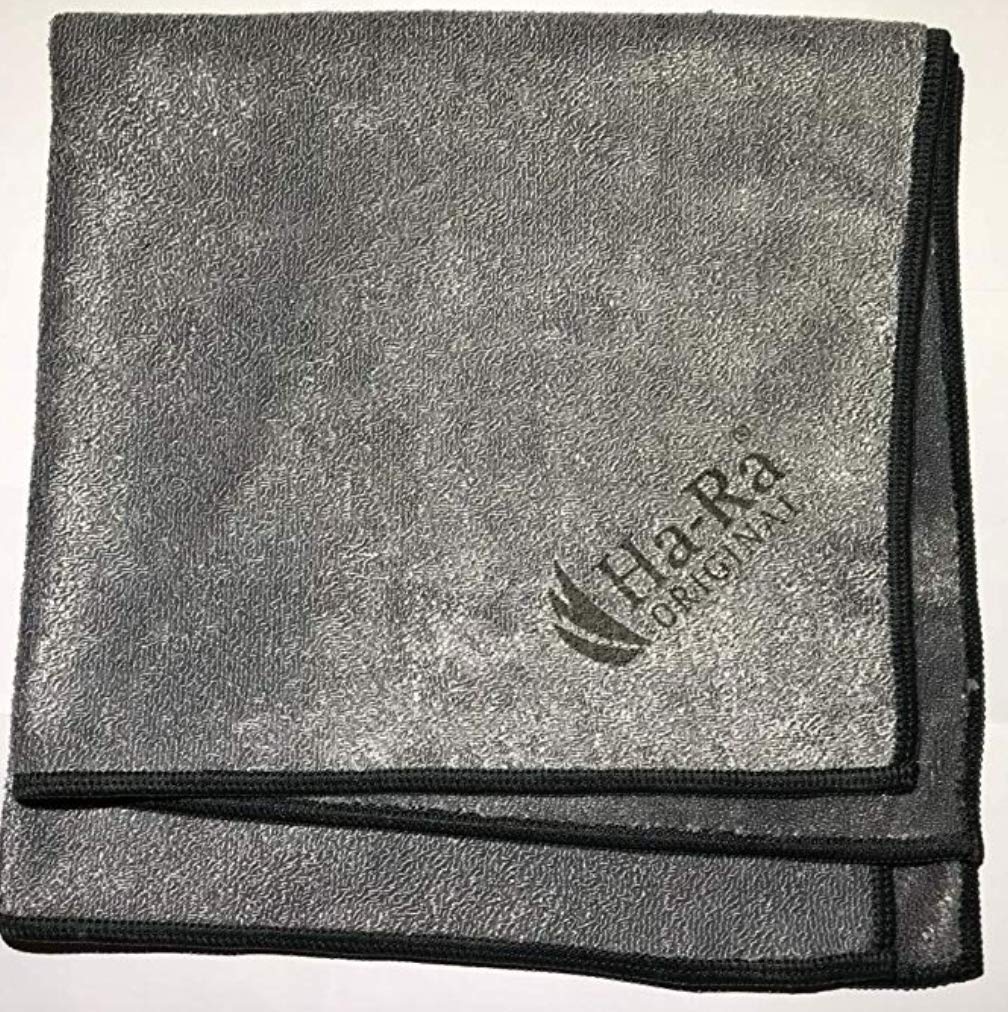 Ha-Ra Kit de nettoyage pour vitres One Team I Raclette 32 cm I Soin complet concentré 500 ml I Chiffon microfibre Star anthracite 38 x 38 cm I Kit de nettoyage pour fenêtres