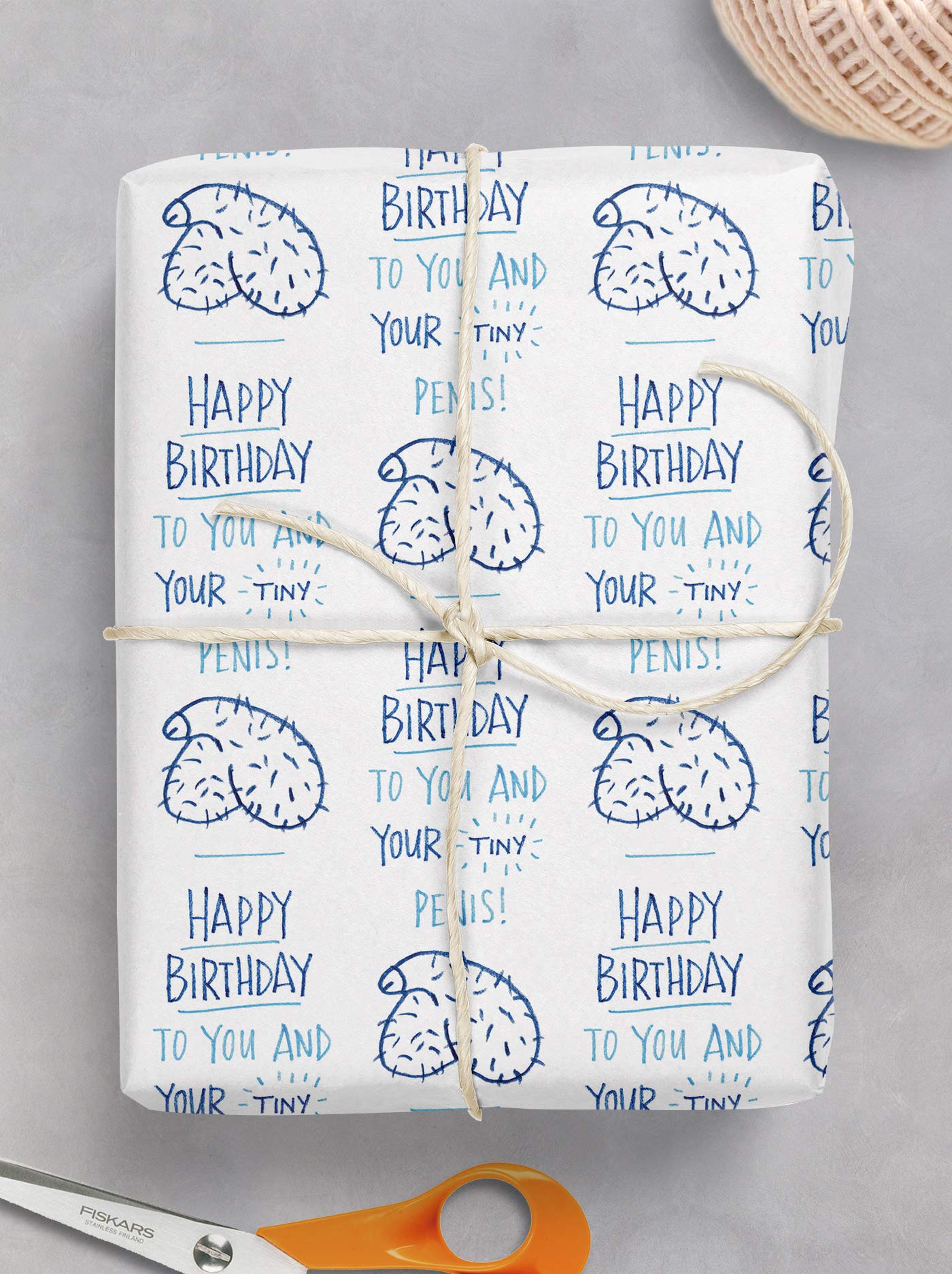 Brainbox Candy - 2 Sheets Of Funny Rude 'Present C*nt' Birthday Wrapping Paper - Offensive Gift Wrap For Anyone With A Cheeky Sense Of Humour - View #7