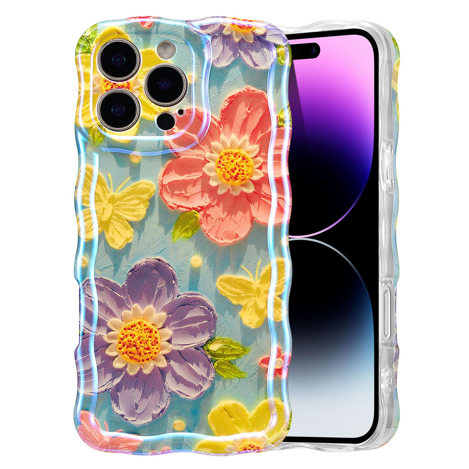 Amazon.co.jp: EYZUTAK iPhone 14 Pro Max用ケース カラフル レトロ