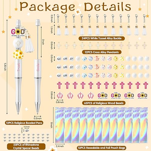 Miniatura 8 de Juego de 162 bolígrafos de plástico con cuentas, taza de café, juego de 12 bolígrafos de plástico, para esposa, mamá, jefe, mamá, necesita, taza de