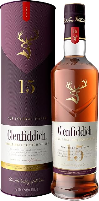 Glenfiddich 15 Year Old Single Malt Scotch Whisky  70cl