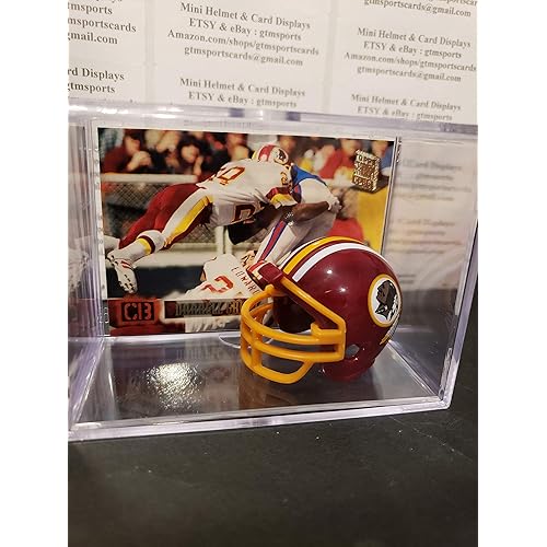 Darrell Green Washington Redskins Mini Helmet Card Display Collectible Auto Shadowbox Autograph