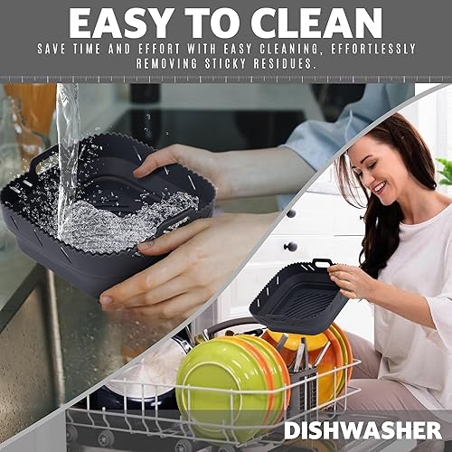 Miniatura 4 de H404 Airfryer Liners - Accesorios para freidora de aire - Forros de silicona para freidora de aire - Forros de silicona para freidora de aire -