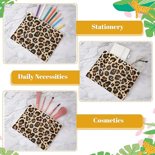 Miniatura 4 de Reginary 50 bolsas de maquillaje de leopardo, bolsa impermeable para cosméticos con cremallera, bolsa de aseo para mujer, boda, despedida de