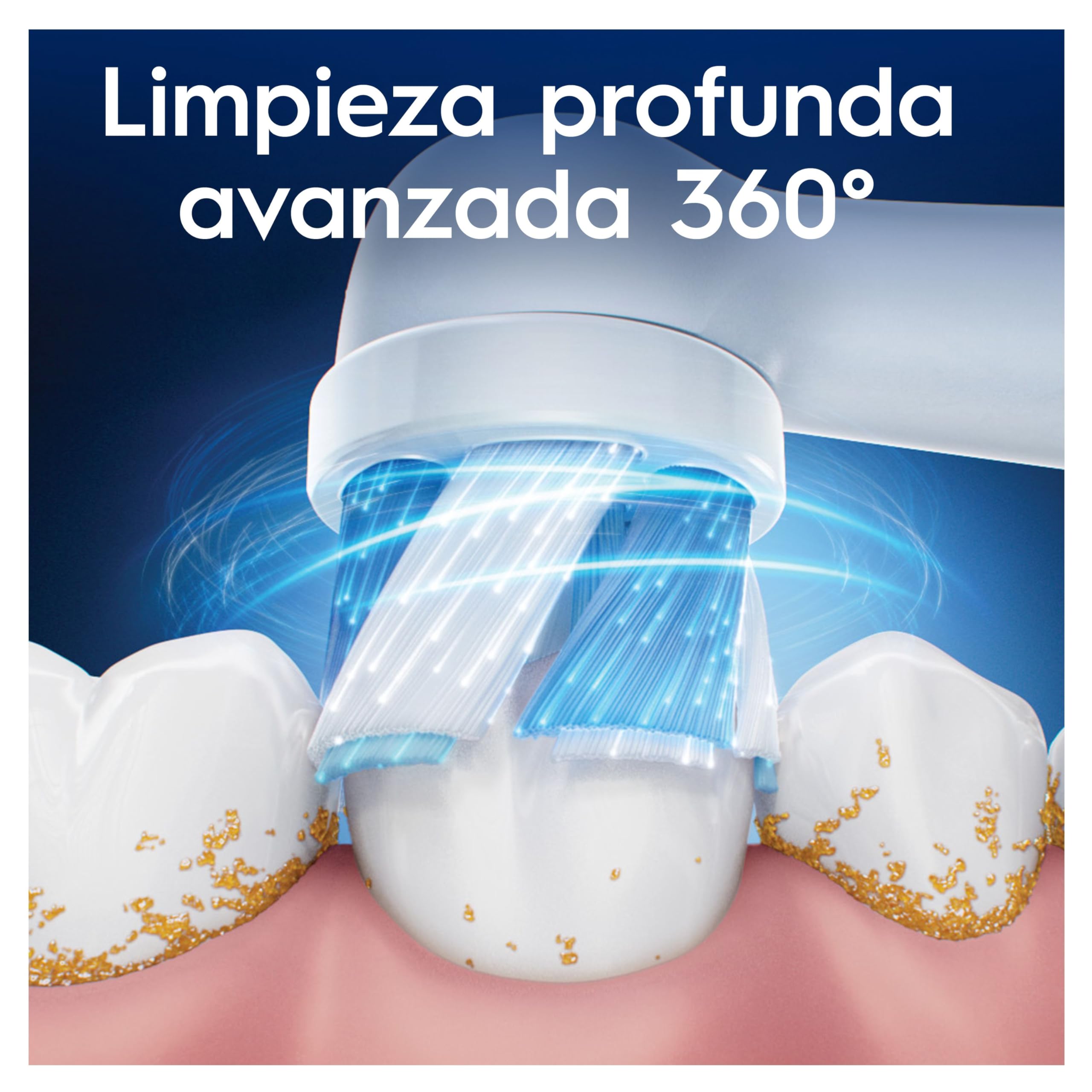 Oral-B Series iO Ultimate Clean Cabezales De Recambio Originales, Pack de 4 Recambios Blancos Para Cepillos De Dientes Eléctricos Oral-B iO, Eliminación Profunda De La Placa Bacteriana
