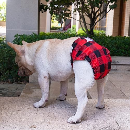 Miniatura 5 de CuteBone Pañales lavables para perras, paquete de 3 pantalones de entrenamiento para cachorros WWD01XL