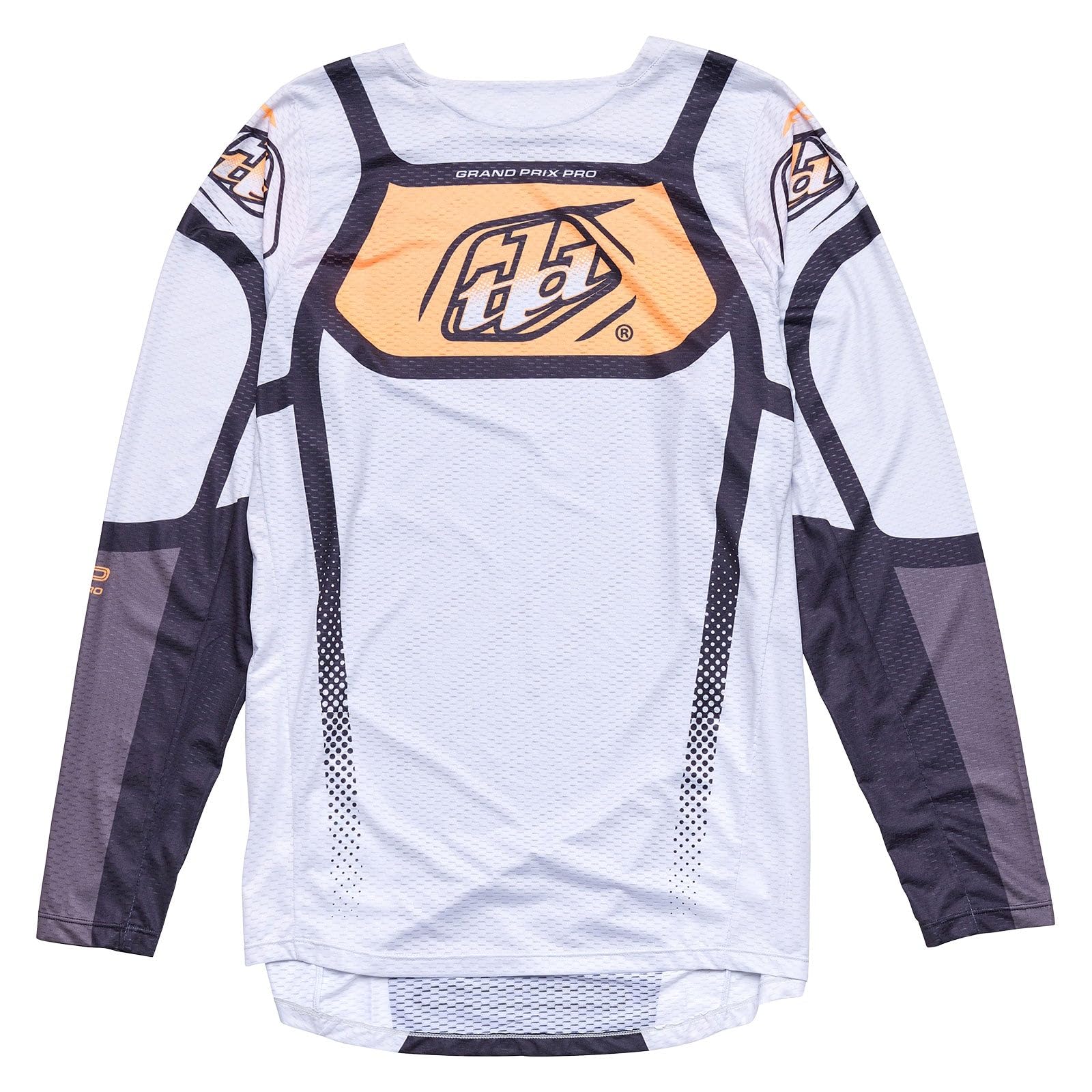 Troy Lee Designs GP Pro Air Adult Moto Jersey, Bands Gray/Neo Orange, Large